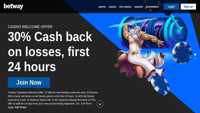 Betway Kenya casino screenshot